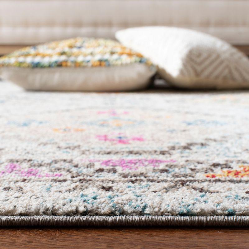 Madison MAD418 Power Loomed Indoor Area Rug - Grey/Yellow - 8'x10' - Safavieh
