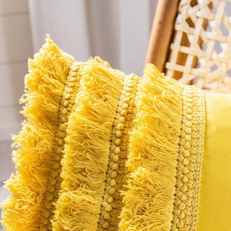 Safavieh Fringed Cotton Throw Pillow