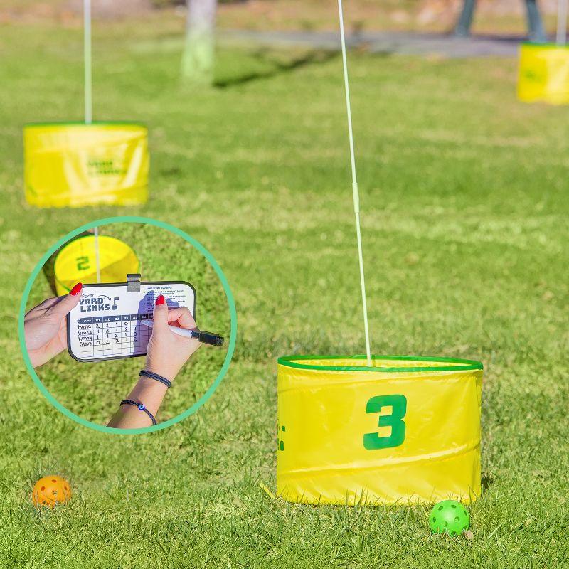 GoSports Yard Links Golf Game, Tee Markers and 6 Balls