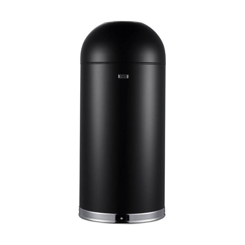 Eternal Black Stainless Steel 56L Open Top Trash Can