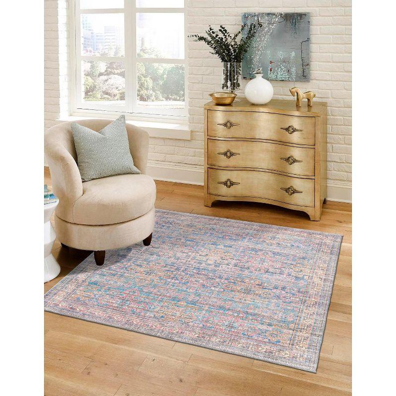 Unique Loom Nostalgia Bliss Machine Washable Area Rug