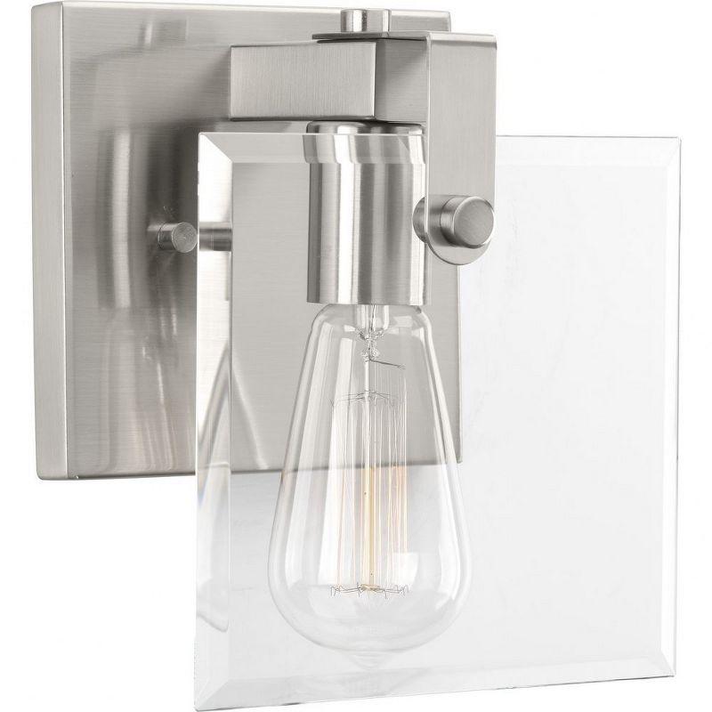 Glayse Brushed Nickel 7" Modern Bathroom Sconce