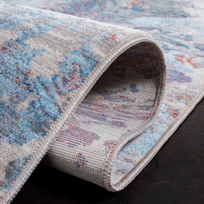 Vintage Persian VTP452 Power Loomed Indoor Area Rug - Blue/Rust - 5'x7'6" - Safavieh