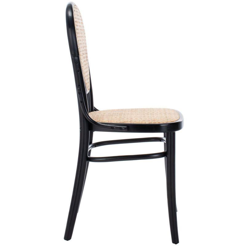 Sonia Cane Dining Chair (Set of 2) - DCH9504 - Black/Natural - Safavieh