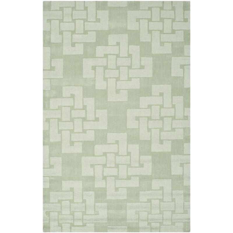 Martha Stewart Hand Tufted Wool Pile Geometric Rug