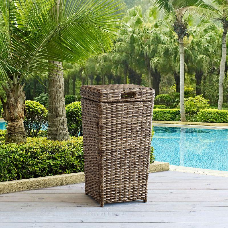 Bradenton Outdoor Wicker Trash Can - Crosley