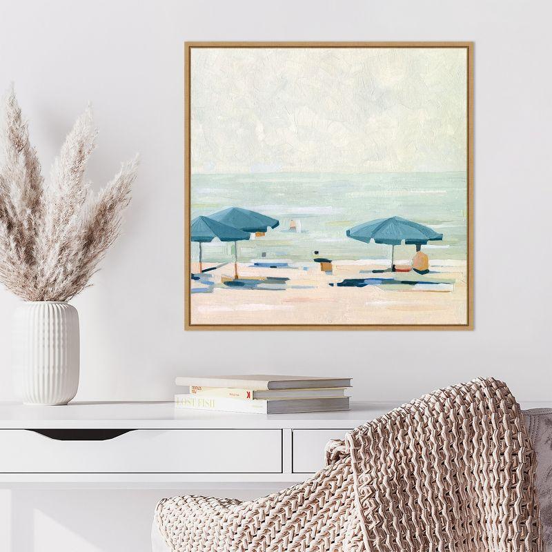 Amanti Art If Its the Beaches II by Emma Scarvey Canvas Wall Art Print Framed 22 x 22-in.