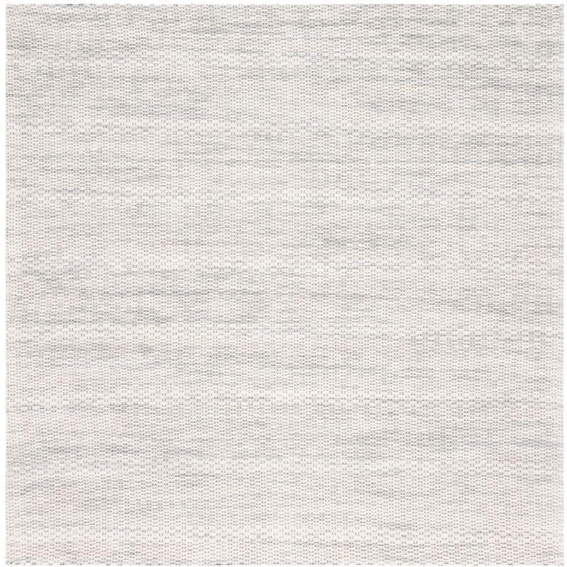 Marbella MRB311 Hand Woven Indoor Area Rug - Light Grey - 6'x6' - Safavieh