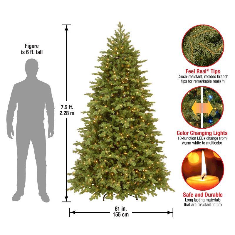 Prelit PowerConnect Princeton Fraser Fir Artificial Christmas Tree Dual Color Lights - National Tree Company