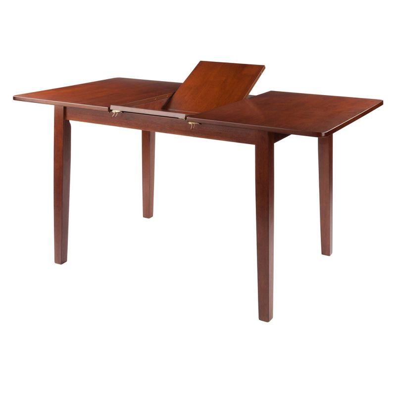 Winsome Transitional Walnut Extendable Dining Table