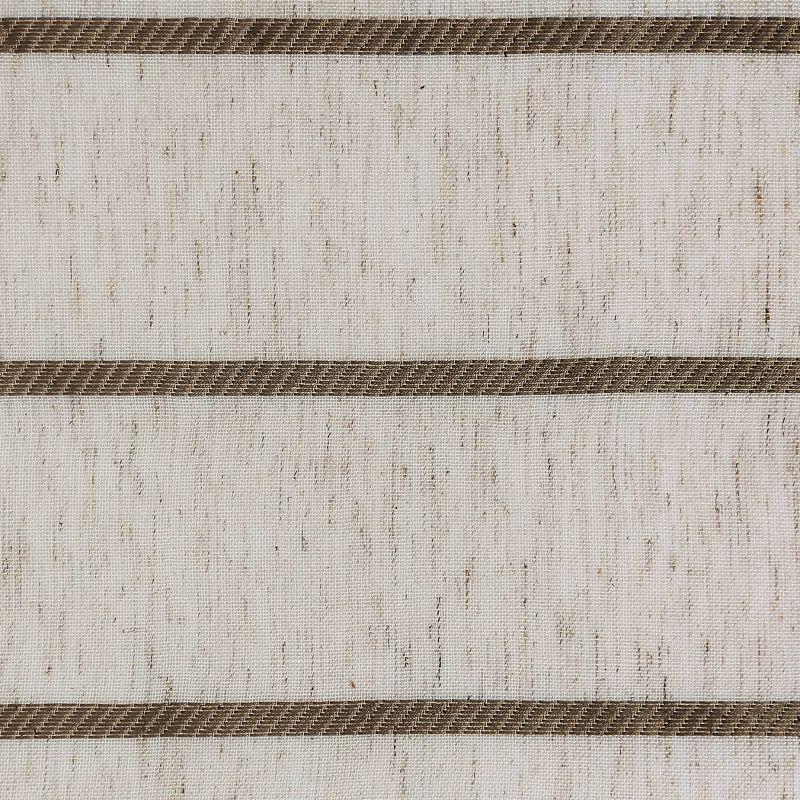 Clean Window Clean Window Aso Twill Stripe Anti-Dust Linen Blend Sheer Curtain Panel