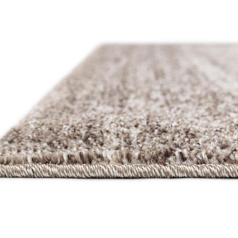 Beige Rectangular Tufted Washable Indoor Rug