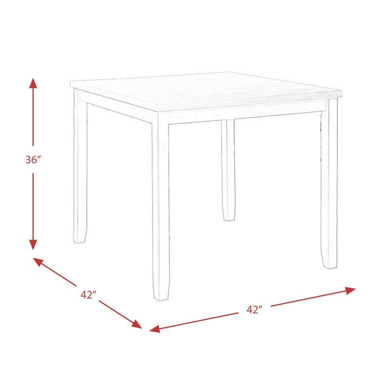 Kona Brown and White 5-Piece Counter Height Dining Set