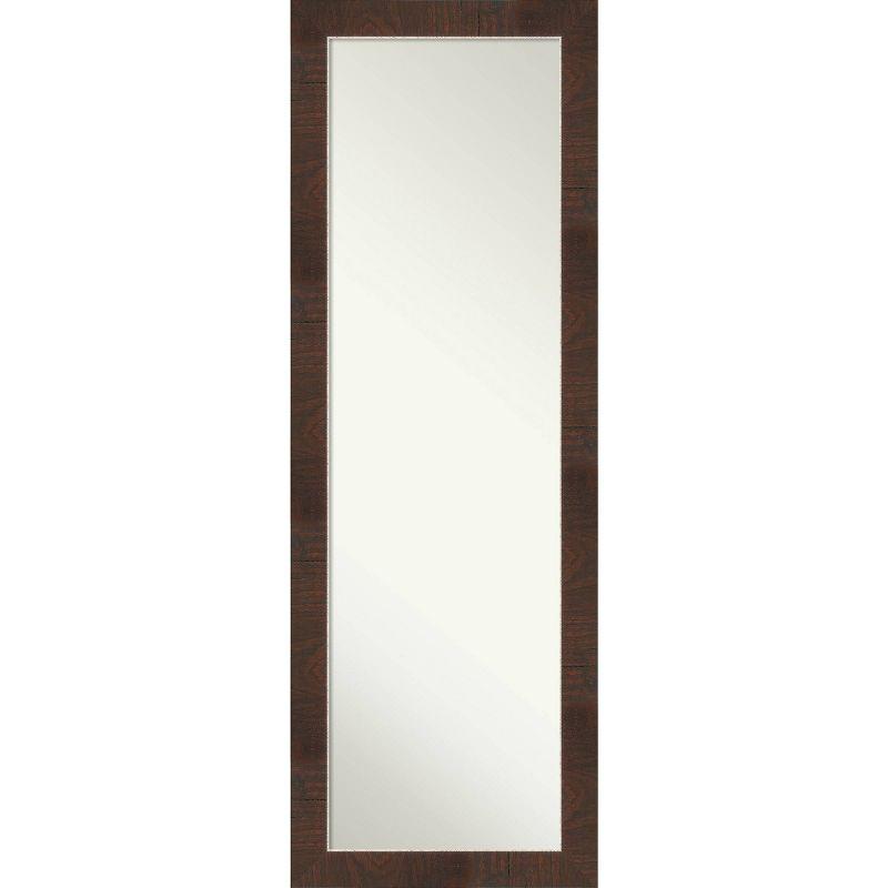 Wildwood Silver and Walnut Full Length Wood Bathroom Mirror