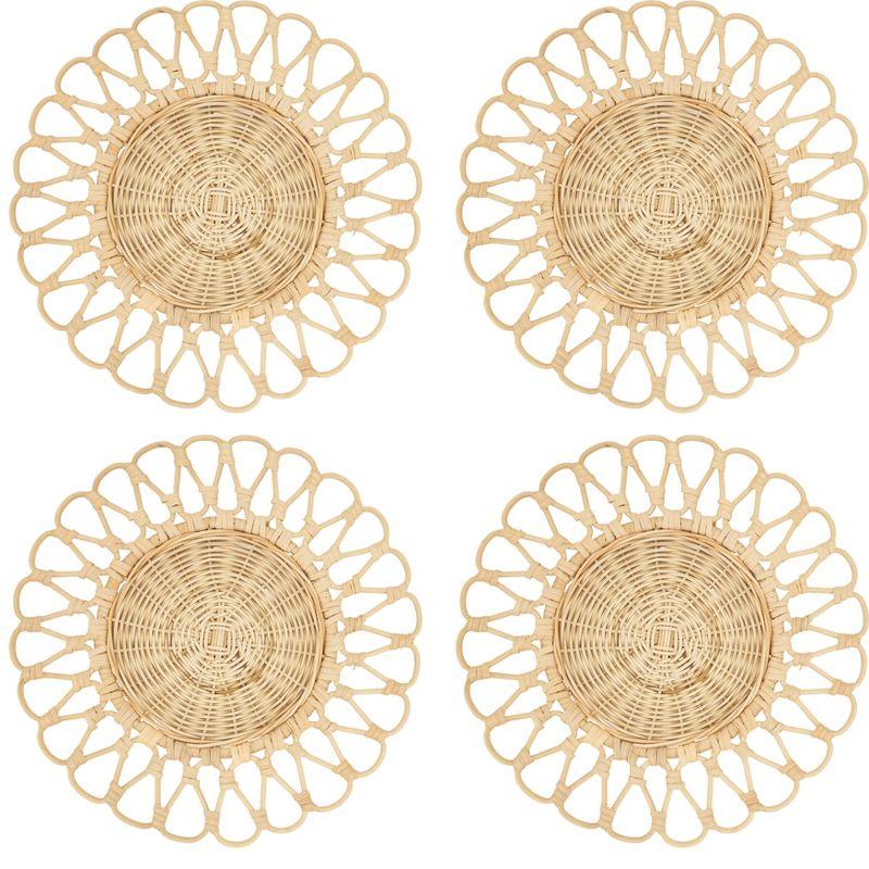 Saro Lifestyle Rattan Table Mats (Set of 4)