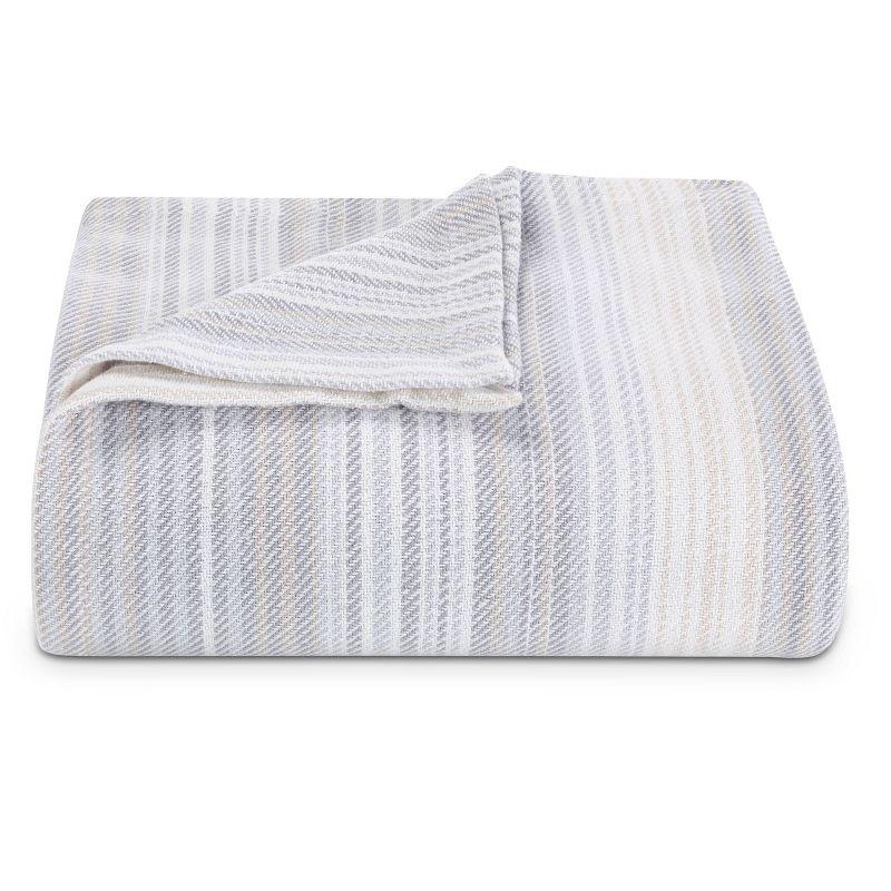 King Dune Cotton Reversible Striped Blanket