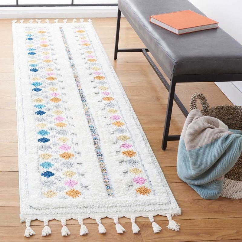 Moroccan Fringe Shag MFG102 Power Loomed Area Rug  - Safavieh