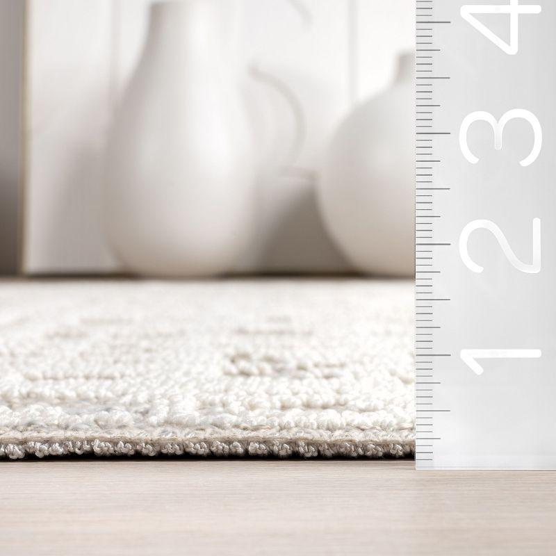 Nuloom Amity Abstract Machine Washable Indoor Area Rug, 4' x 6', Beige
