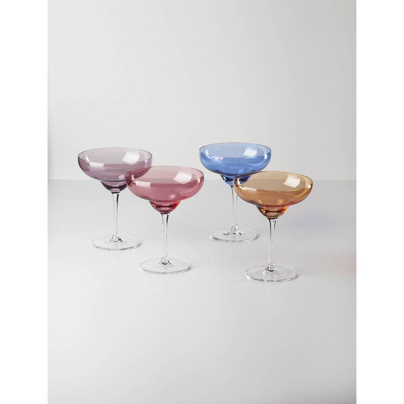 Oneida 4pc 10oz True Colors Margarita Cocktail Glass Set