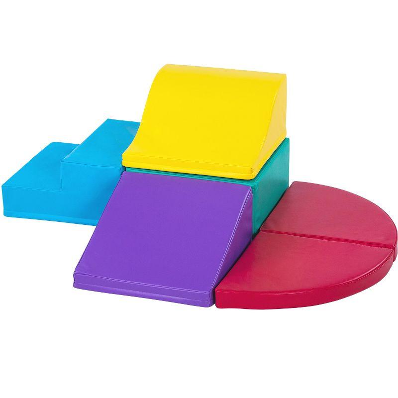 New Bounce Curved Corner Climber Ser - 6 Piece Climbing Set for Toddlers and Babies