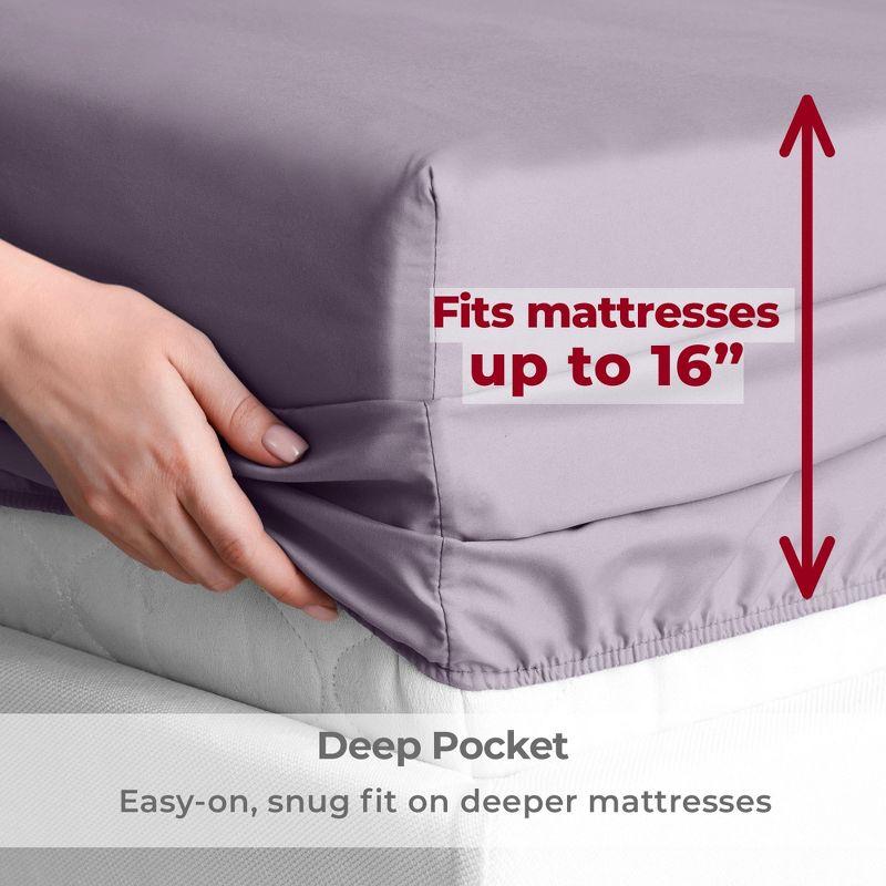 4 Piece Microfiber Sheet Set - Mellanni