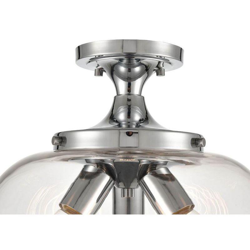 Cromkill Glass Semi Flush Mount