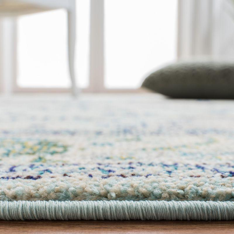 Monaco MNC243 Power Loomed Indoor Area Rug - Light Blue/Ivory - 8'x10' - Safavieh