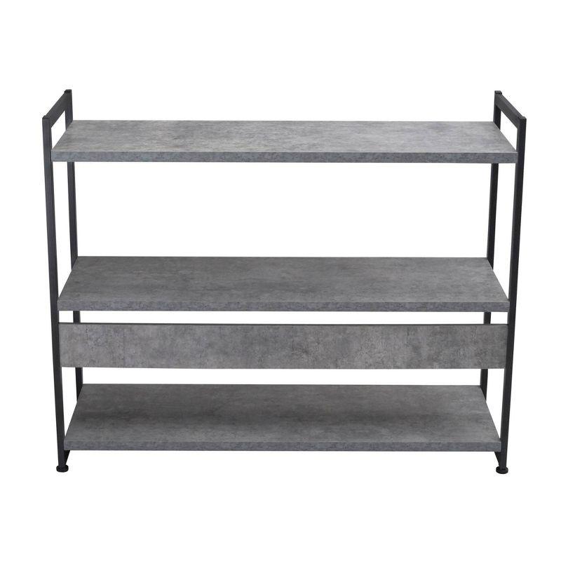 Household Essentials 32.5" Jamestown Wide 3 Shelf Bookshelf