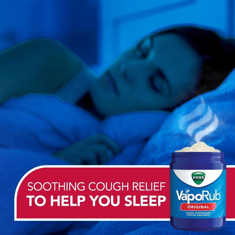 Vicks VapoRub Cough Suppressant Topical Chest Rub & Analgesic Ointment - 1.76oz