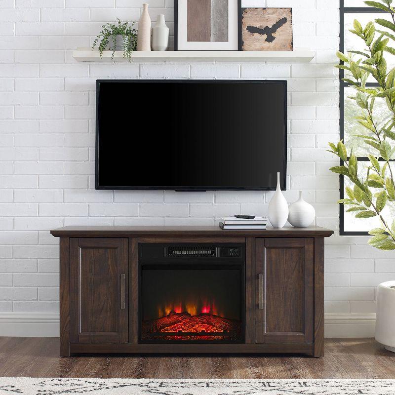 Camden Low Profile Fireplace TV Stand for TVs up to 50" - Crosley