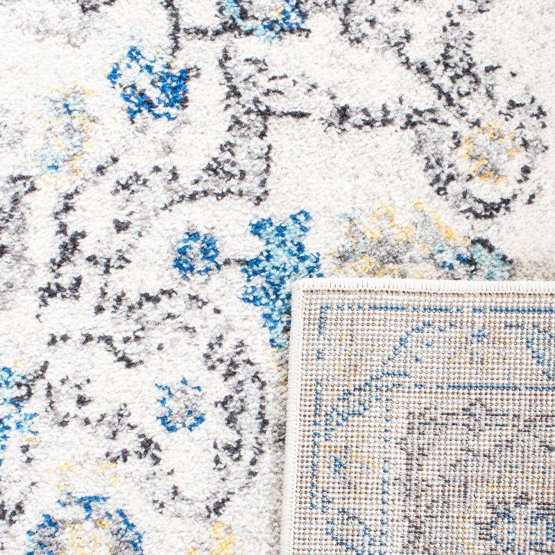 Madison MAD603 Power Loomed Indoor Area Rug - Grey/Ivory - 6'7"x9'2" - Safavieh