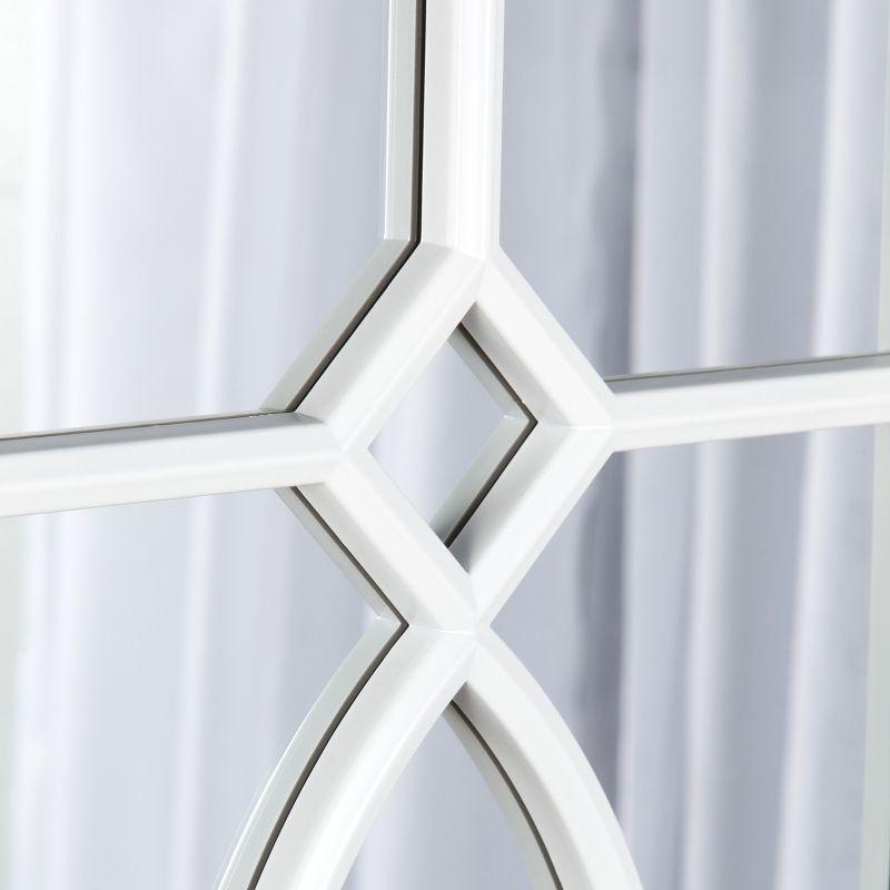 13" x 30" Cassat Framed Wall Accent Mirror White - Kate and Laurel