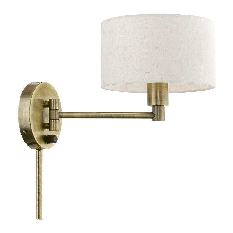 Livex Lighting 1 - Light Wall Light in  Antique Brass