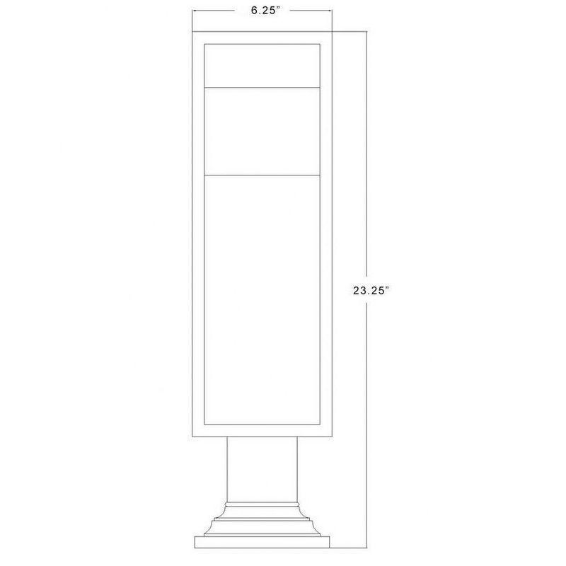 Z-Lite Barwick 1 - Light Lantern in  Black