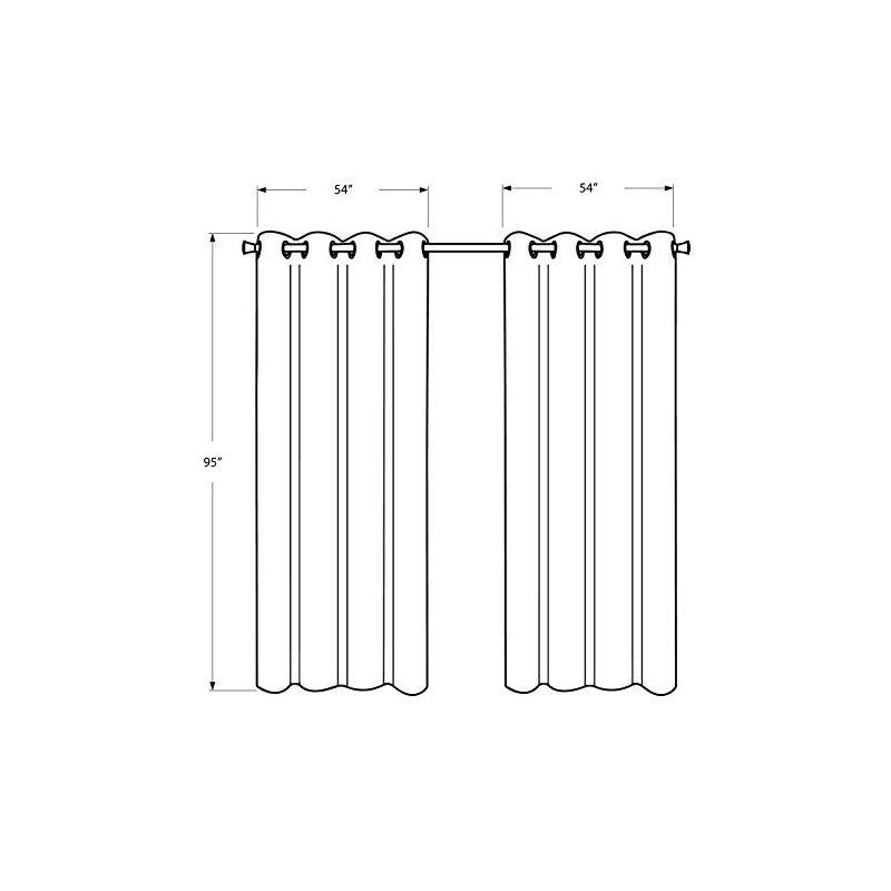 Hokku Designs Curtain Panel, 2pcs Set (Set of 2)