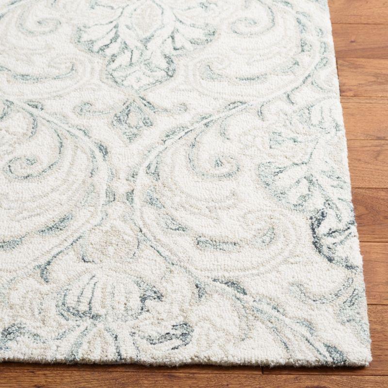 Micro-Loop MLP532 Hand Tufted Indoor Runner Rug - Ivory/Grey - 2'3"x11' - Safavieh