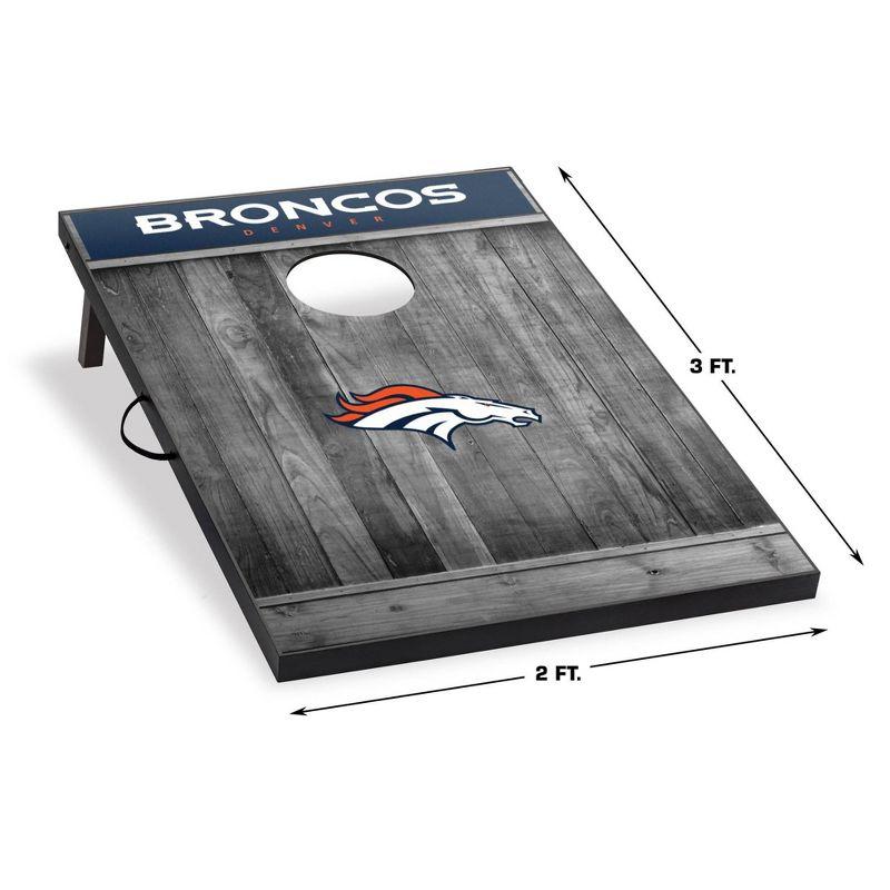 NFL Denver Broncos 2'x3' Cornhole Board - Gray