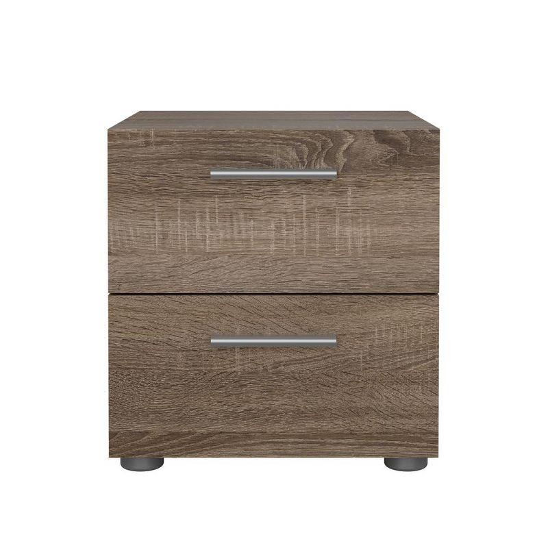 Tvilum,Austin 2 Drawer Nightstand, Truffle Oak