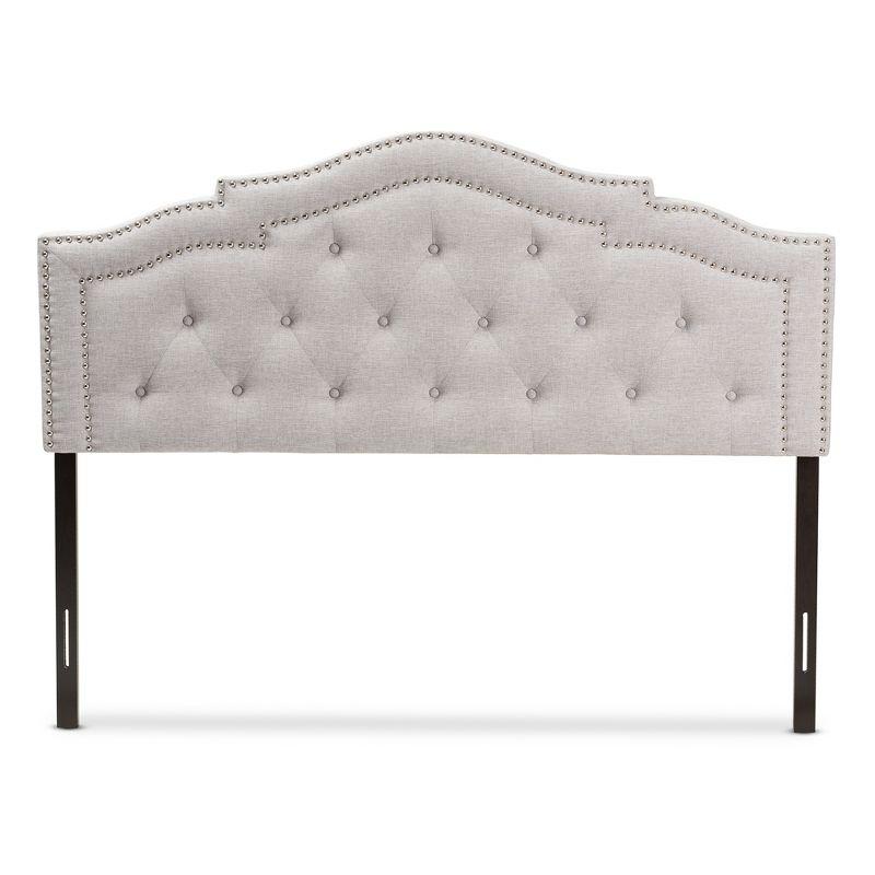 Baxton Studio Queen Edith Modern And Contemporary Fabric Headboard Beige: Polyester Upholstery, Wood Composite Frame
