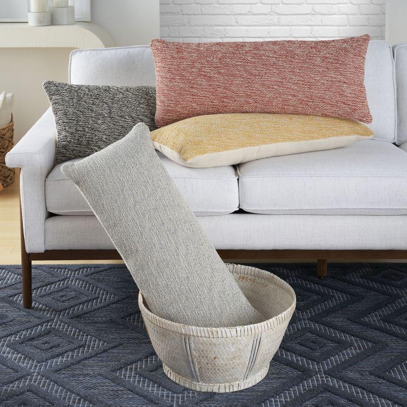 Cotton Reversible Throw Pillow