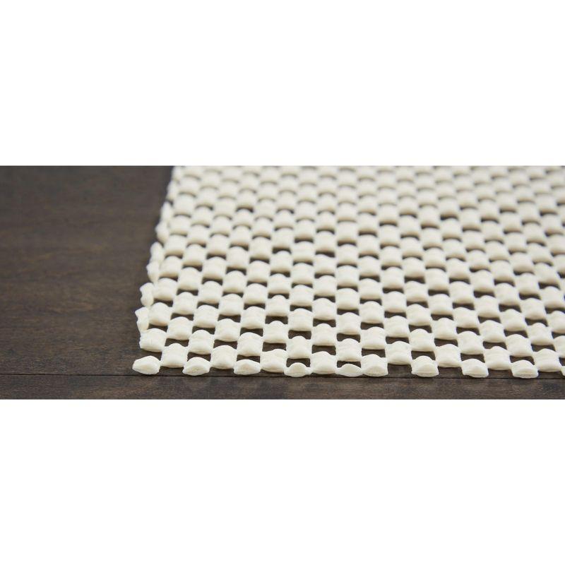 Grid-Loc Ivory 12"x14" Cushioned Rug Pad for Hard Surfaces