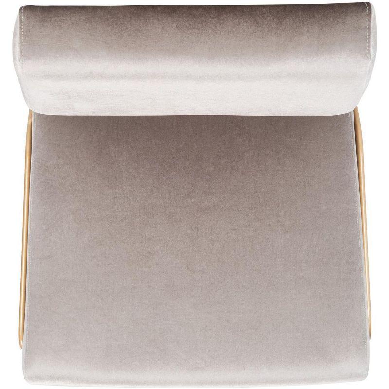 Romilly Velvet Accent Chair - Hazelwood/Gold - Safavieh