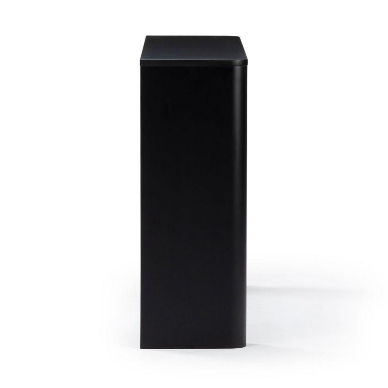 Plank+Beam 46" Solid Wood Console Table, Conture Rounded Edge Sofa Table, Narrow Entryway Table, Console Tables for Entryway, Black