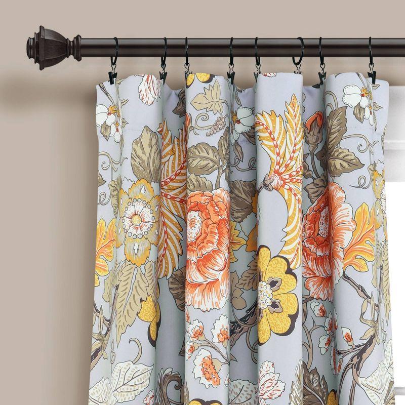 Lush Decor Floral Room Darkening Thermal Curtain Panels (Set of 2)
