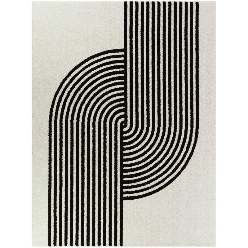 Balta Rugs 7'10"x10' Anscombe Contemporary Stripe Rug White
