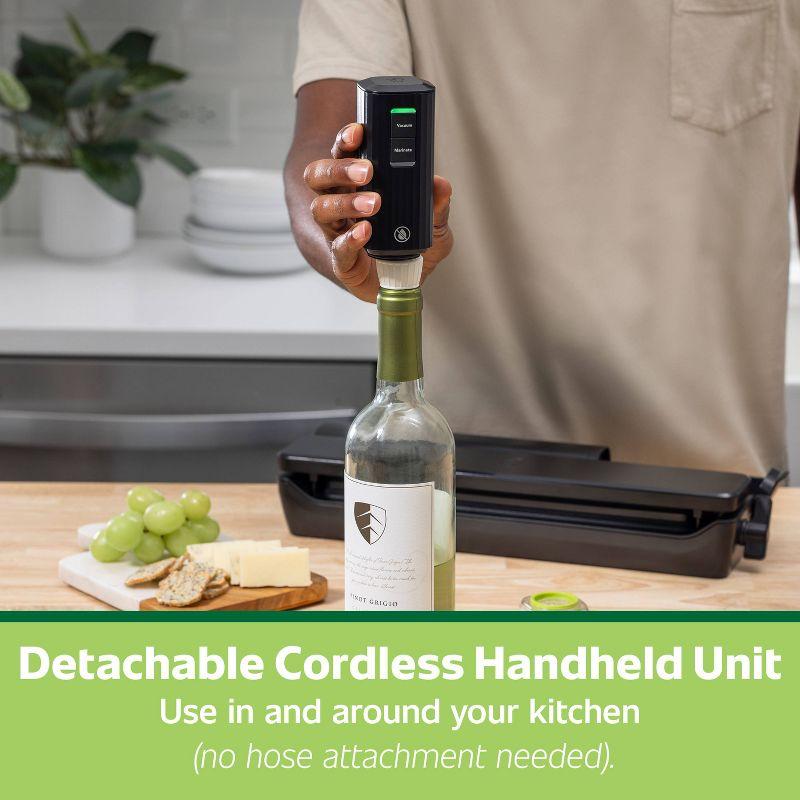 FoodSaver 2-in-1 Vacuum Sealer System + Cordless Handheld Sealer Black MS2010: 5-Year Warranty, Plastic, Spot Clean