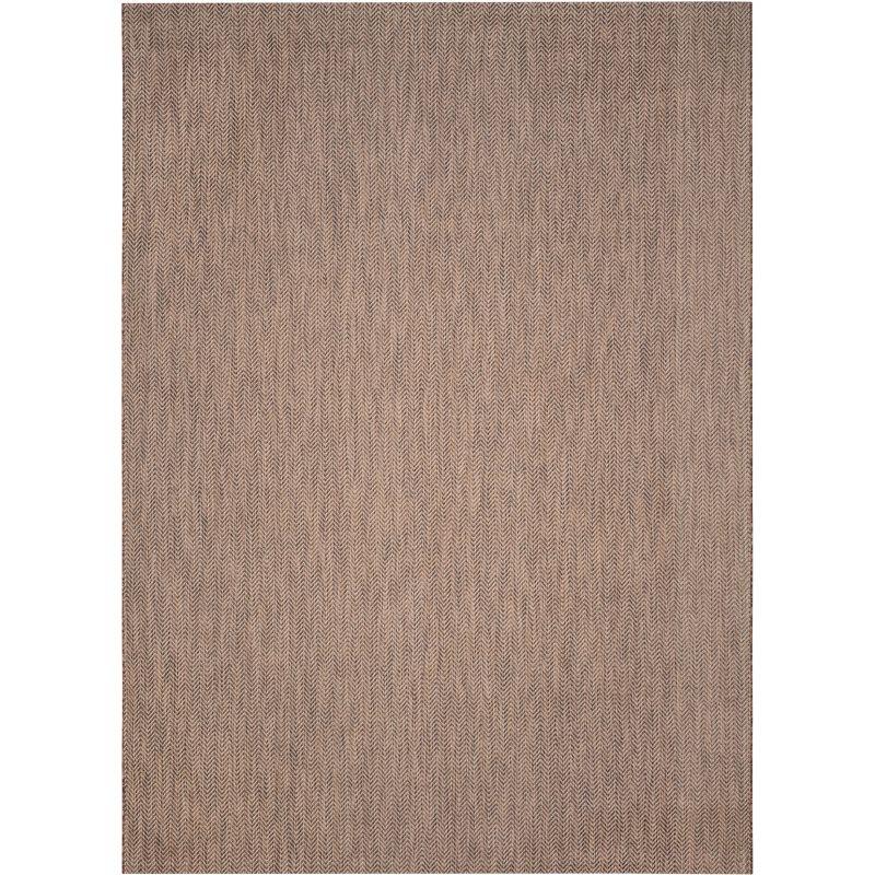 Courtyard CY8022 Power Loomed Indoor and Outdoor Area Rug - Brown/Beige - 8'x11' - Safavieh