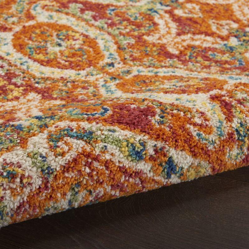 Nourison Allur Floral Jewel Indoor Area Rug Red Multicolor 7'10" x 9'10"