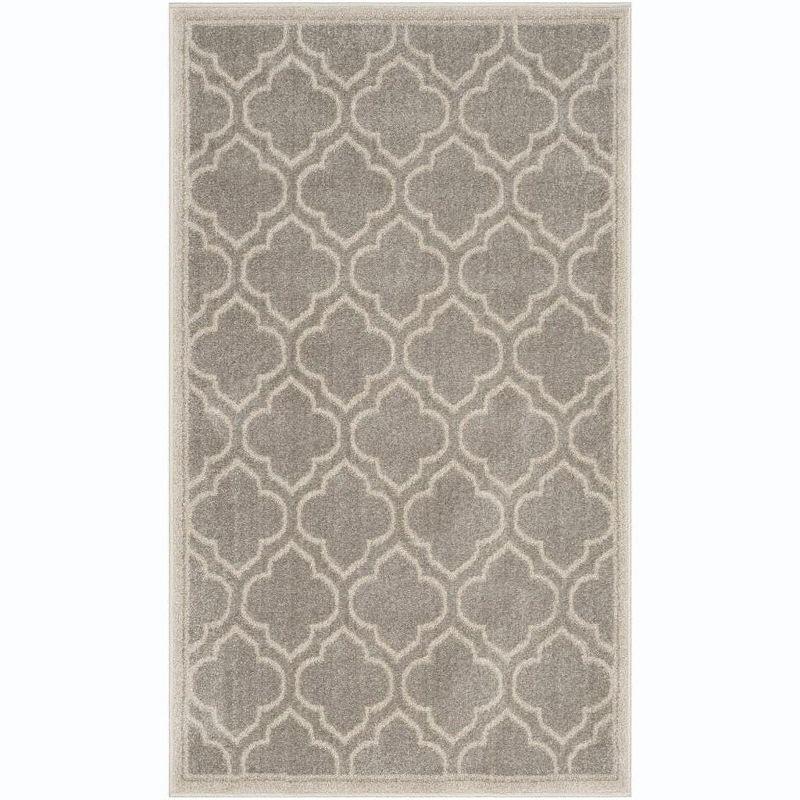 Amherst AMT412 Power Loomed Accent Rug - Light Grey/Ivory - 3'x5' - Safavieh.