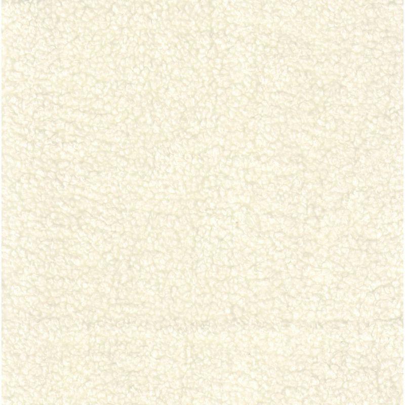 Modern Metal Faux Shearling Bench Cream - HomePop